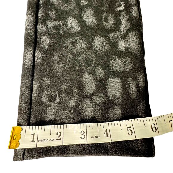 Rag & Bone Simone Black Leopard Print Pants Size 6 Stretch Leggings - Picture 11 of 15